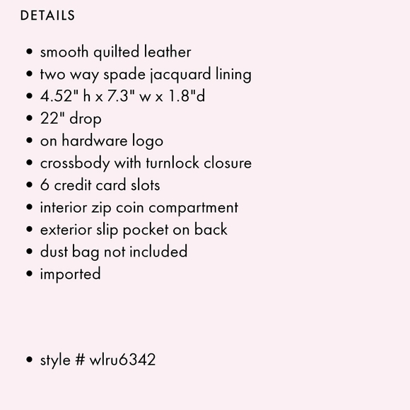 ♠️Kate Spade Natalia small crossbody flap turnlock purse black - Picture 10 of 10